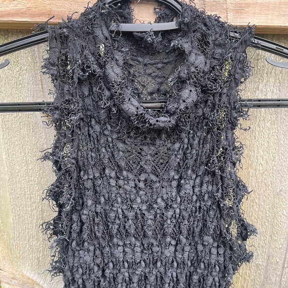 Nightcap Spanish Lace Sheath Dress – Black Crochet Lace - Picture 1 of 7